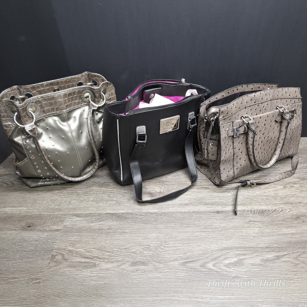 3 Women's Shoulder Bags/Pocketbooks - Miller, Rossi, And More - 3 Bags One Price